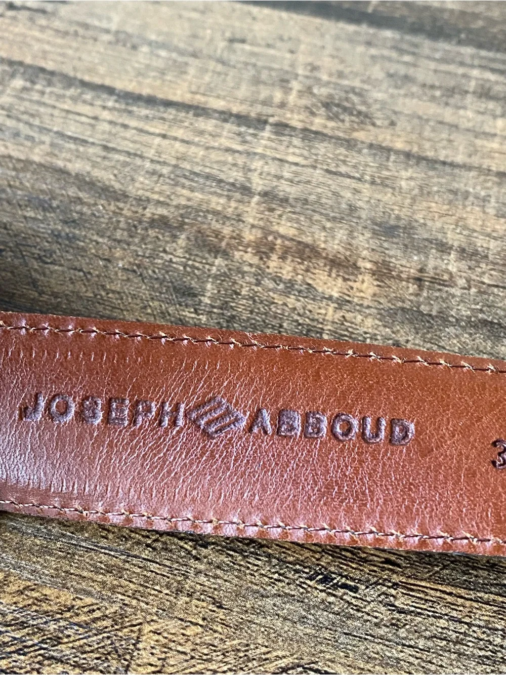 Joseph Abboud Leather Belt, 38”